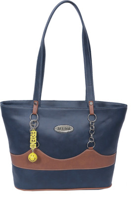 

Alliya Shoulder Bag(Blue, Tan)