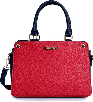 Lino Perros Shoulder Bag(Red, Blue), Blue;red