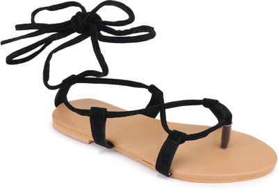 

SHOPPER SHINE Girls Buckle Flats(Black