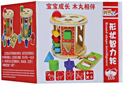 

Tickles Wooden Round Shapes Intelligence Learning Toy for Kids 2 yrs Plus(Multicolor)