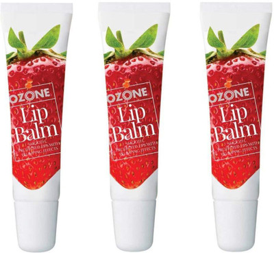 

Ozone lip balm (Pack of 3) Strawberry flavour(Pack of: 3, 30 g)