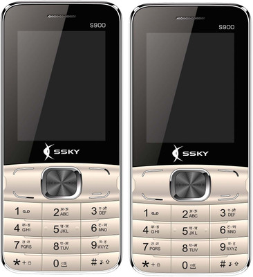 

Ssky S900 Combo of Two Mobiles(Gold)
