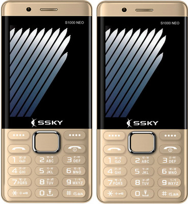 

Ssky S1000 Neo Combo of Two Mobiles(Gold)
