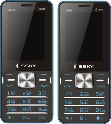 

Ssky S800 Combo of Two Mobiles(Blue)