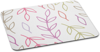

100yellow Mouse Pads Leaf printed designer waterproof coating mousepad for laptop Mousepad(Multicolor)