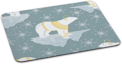 

100yellow Mouse pads Animal Printed designer waterproof coating Gaming Mouse Pad With Skid Resistant Surface Mousepad(Multicolor)