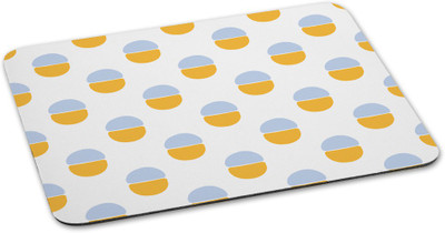 

100yellow Mouse pad printed Designer Waterproof Coating mousepad for Gaming -White & Yellow Mousepad(Multicolor)