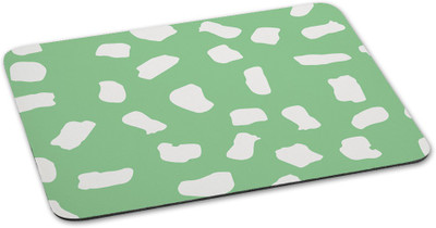 

100yellow Mousepad Dot printed Designer Waterproof Coating mouse pads for laptop- Green & Pink Mousepad(Multicolor)
