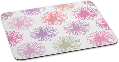 

100yellow Mousepad Floral Printed designer waterproof coating mouse pad for Computer Mousepad(Multicolor)