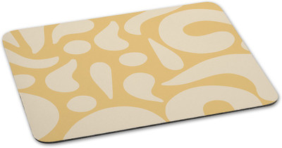 

100yellow Mouse pads printed designer waterproof coating mousepad for Laptop- Yellow Mousepad(Multicolor)