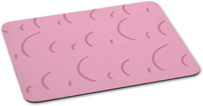 

100yellow Mousepad White Color Printed designer waterproof coating mouse pads for Laptop- Pink Mousepad(Multicolor)