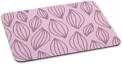 

100yellow Mousepad Leaf printed waterproof coating Gaming Mouse Pad With Skid Resistant Surface- Pink Mousepad(Multicolor)