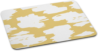 

100yellow Mouse pads printed Designer Waterproof Coating mousepad for Gaming -White & Yellow Mousepad(Multicolor)