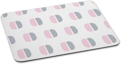 

100yellow Mouse pad printed Designer Waterproof Coating mousepad for Gaming -White & Pink Mousepad(Multicolor)