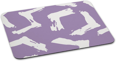 

100yellow Mouse pad printed Designer Waterproof Coating mousepad for Computer-White & Purple Mousepad(Multicolor)