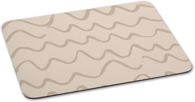 

100yellow Mousepad Zig Zag printed Brown Waterproof Coating gaming mouse pads- Ideal For kids Mousepad(Multicolor)