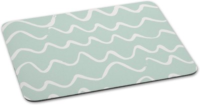 

100yellow Mousepad Zig Zag printed Light Green Waterproof Coating gaming mouse pads- Ideal For kids Mousepad(Multicolor)