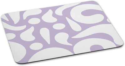 

100yellow Mouse pads printed designer waterproof coating mousepad for Laptop- White & Purple Mousepad(Multicolor)