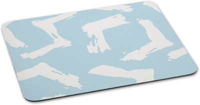 

100yellow Mouse pad printed Designer Waterproof Coating mousepad for Computer-White & Blue Mousepad(Multicolor)