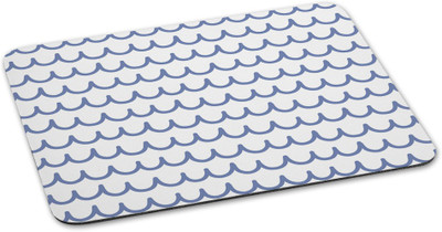 

100yellow Mouse pad printed Designer Waterproof Coating mousepad for Gaming -White & Blue Mousepad(Multicolor)