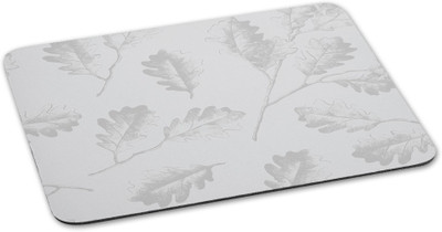 

100yellow Mousepad Leaf printed waterproof coating Gaming Mouse Pad With Skid Resistant Surface- Gray Mousepad(Multicolor)
