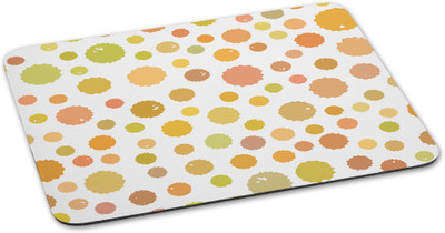 

100yellow Mouse Pads Polka Dot printed designer waterproof coating mousepad for laptop Mousepad(Multicolor)