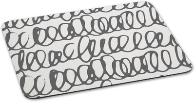 

100yellow Mousepad printed designer waterproof coating mouse pads for laptop- White & Black Mousepad(Multicolor)