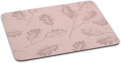 

100yellow Mousepad Leaf Printed designer waterproof coating mouse pad for laptop Mousepad(Multicolor)