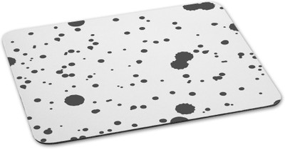 

100yellow Mousepad Dot printed Designer Waterproof Coating mouse pads for laptop- Black Mousepad(Multicolor)