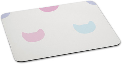 

100yellow Mouse pads White Color printed designer waterproof coating mousepad for gaming Mousepad(Multicolor)