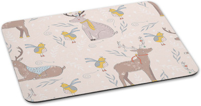 

100yellow Mouse pad Animal Theme printed Designer Waterproof Coating mousepad for Gaming Mousepad(Multicolor)