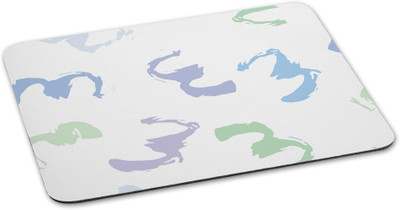 

100yellow Mousepad printed Designer Waterproof Coating mouse pads for laptop- White & Blue Mousepad(Multicolor)