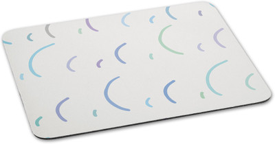 

100yellow Mousepad White Color Printed designer waterproof coating mouse pads for computer Mousepad(Multicolor)