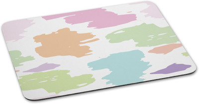 

100yellow Mouse pad printed Designer Waterproof Coating mousepad for Gaming -Pink & White Mousepad(Multicolor)