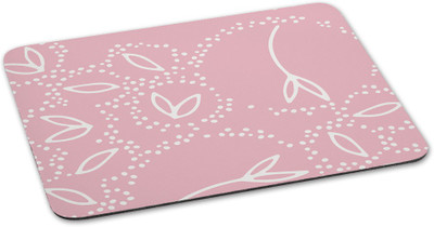 

100yellow Mouse Pads Leaf Theme printed designer waterproof coating mousepad for Computer- Peach Mousepad(Multicolor)