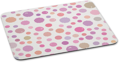 

100yellow Mousepad Polka Dot printed designer waterproof coating mouse pads for Computer Mousepad(Multicolor)
