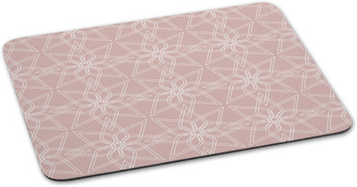 

100yellow Mousepad Floral printed Designer Waterproof Coating mouse pads for laptop- Peach Mousepad(Multicolor)