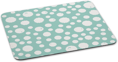 

100yellow Mousepad Polka Dot printed designer waterproof coating mouse pads for Computer- Pink Mousepad(Multicolor)