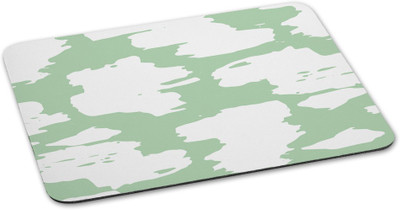 

100yellow Mouse pad printed Designer Waterproof Coating mousepad for Gaming -White & Green Mousepad(Multicolor)