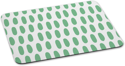 

100yellow Mouse pad printed Designer Waterproof Coating mousepad for Laptop -White & Green Mousepad(Multicolor)