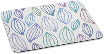 

100yellow Mousepad Leaf printed waterproof coating Gaming Mouse Pad With Skid Resistant Surface Mousepad(Multicolor)