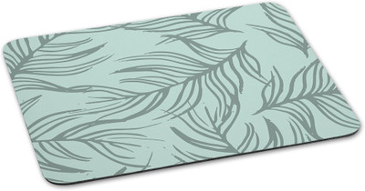 

100yellow Mousepad Leaf printed Designer Waterproof Coating mouse pads for laptop- Green Mousepad(Multicolor)