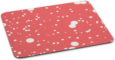 

100yellow Mousepad Dot printed Designer Waterproof Coating mouse pads for laptop- Red Mousepad(Multicolor)