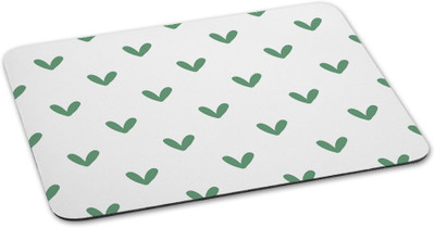 

100yellow Mouse pad printed Elegant Waterproof Coating mousepad for Gaming -White & Green Mousepad(Multicolor)