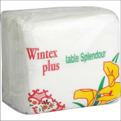 

Wintex 1 ply white napkin pack of 4 nos Multicolor Napkins(4 Sheets)