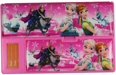 

HALO NATION Frozen Printed Art Plastic Pencil Box(Set of 1, Blue)