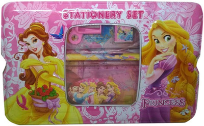 

HALO NATION Princess Printed Art Metal Pencil Box(Set of 1, Pink)