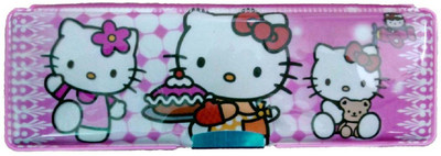 

IndusBay Hello Kitty Cartoon Theme Art Plastic Pencil Box(Set of 1, Pink)
