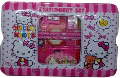 

IndusBay Hello Kitty Cartoon Theme Art Metal Pencil Box(Set of 1, Pink)