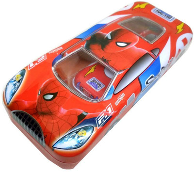 

IndusBay SpiderMan Cartoon Theme Art Metal Pencil Box(Set of 1, Red)